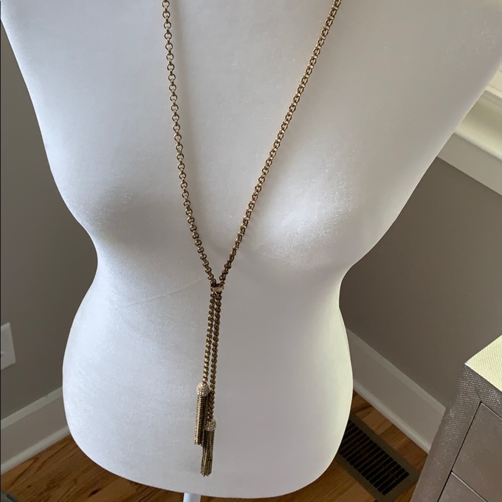 Gold statement necklace